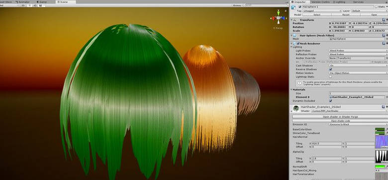 unity头发shader插件