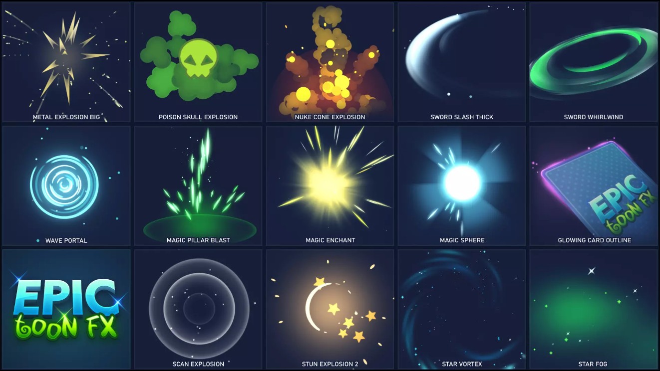 Unity Epic Toon FX v1.4卡通特效包