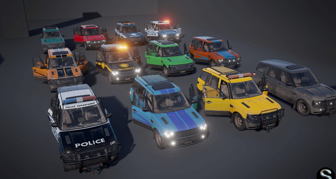 虚幻写实类游戏各种车辆模型