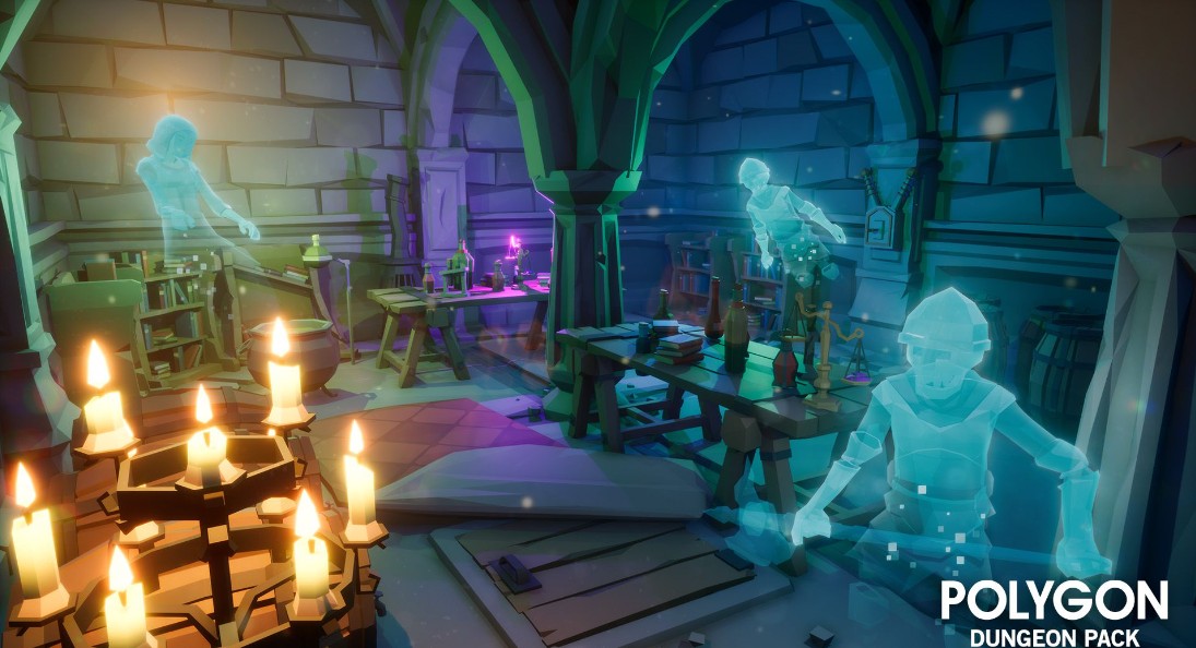 虚幻精致的卡通场景人物模型特效资源包下载