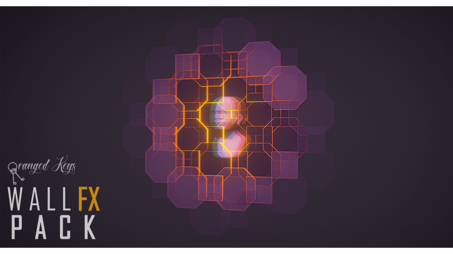 虚幻科技感UI特效源文件Wall FX pack