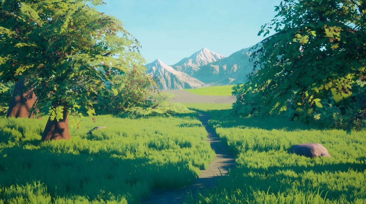 虚幻自然场景StylizedFoliageWind