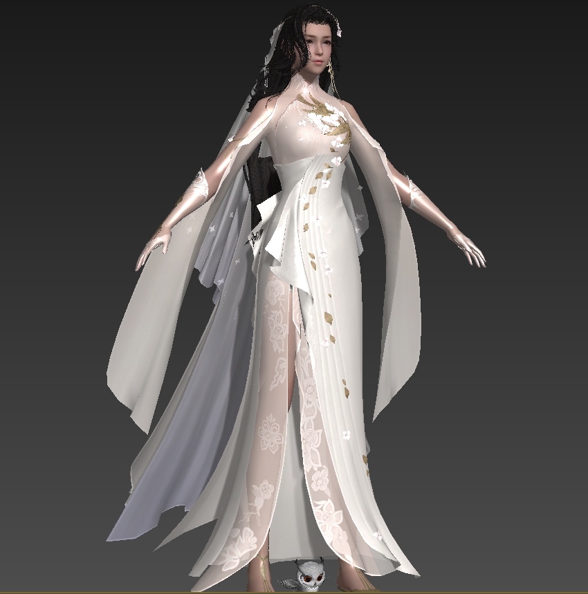 超唯美中国风仙侠男女主角模型带绑定下载