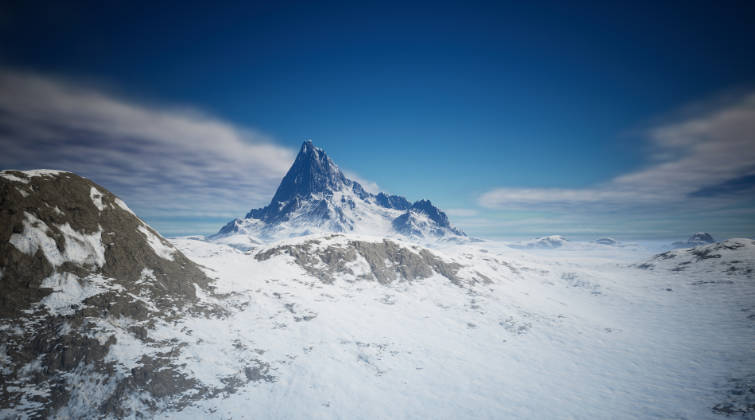 UE冰天雪地冬季场景